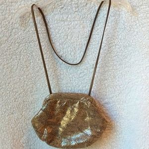 purse little cross over or shoulder bag gold tone